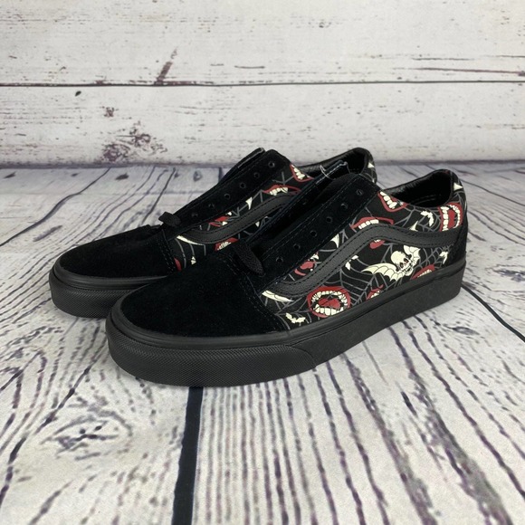 Vans Other - Vans Glow Fright Old Skool Vampire Halloween Shoes NWT